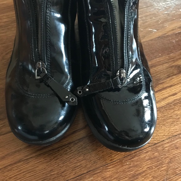 SOLD Cole Haan Nike Air Patent Leather Front Zip Shoes - Picture 8 of 9